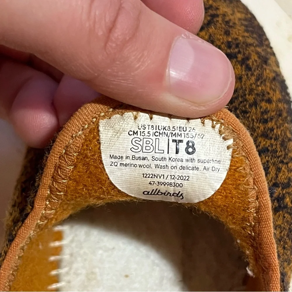 allbirds Kids Slip-On Shoes in Brown and Black